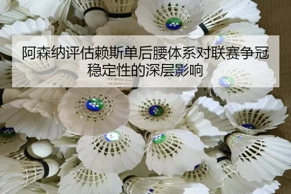 阿森纳评估赖斯单后腰体系对联赛争冠稳定性的深层影响